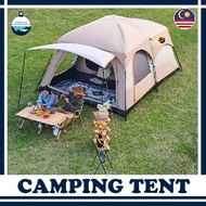 Camping tent Waterproof Large Khemah camping Besar murah Outdoor family tent Black Khaki 5 8 12 pers