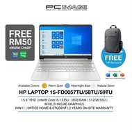 HP 15-FD0057TU / 15-FD0058TU / 15-FD0059TU (i5/8GB/512GB SSD/15.6" FHD/Win 11/2YW) [Free Backpack + 