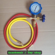 Single manifold+Hose R22 Meter gauge freon Filling Tool Car ac manifold single set