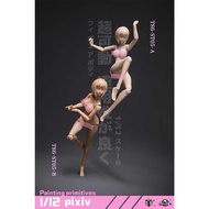 86Toys X Longshan Metal 1/12 T86-St05/06 Semi-Smooth Glued Curvy Female Body