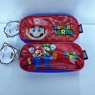 美國 SUPER MARIO BRO 孖寶兄弟 紅色透明膠面 筆袋