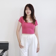 Msmo Sassy Square Sleeve Croptop Women's Top Women's T-Shirt/ Nl-8