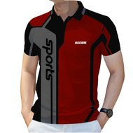 Short Sleeve Polo Shirt For Men With Cotton Fabric, Stretchable, Absorb Sweat, Anti Wrinkle And Fadi