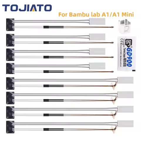 For Bambu P1P/P1S A1/A1 Mini Thermistor Cartridge Ceramic Heater Fit Bambu 3D Printer Parts