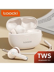 Toocki Tws藍牙耳機,真無線藍牙5.3入耳式耳塞,防水迷你耳機,適用於小米、華為、蘋果iphone,320毫安時