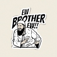 1pc Brother Eww! Meme Sticker, Vinyl Decal For Water Bottle, Laptop, Phone Case, Fun Sticker