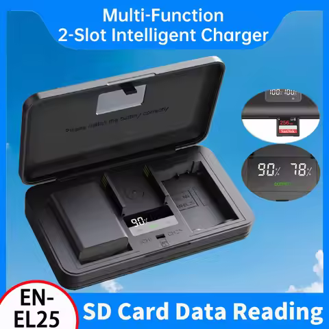 EN-EL25 EN EL25A Battery Charger With SD card reading Function For Nikon Z Series Z50 Z30 Z50ii ZFC 