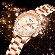 Jam Tangan Wanita Original ORUSS Diamond Anti Air Murah Elegan Import Gaya Korea Analog