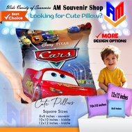 Lightning McQueen Pillow • Ideal Party Favor or Travel Pillow for Boys • AM SouvenirShop