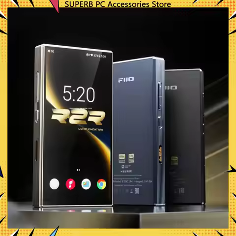 NEW FIIO M33 R2R Portable Music Player 5.5" Screen 8G 128GB 24bit HIFI 4400mah MP3 Desktop Digital M