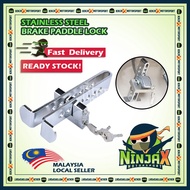 ✨ Ready Stock ✨ Stainless Steel Car Lock Pedal Brake Brek Paddle Clutch Lock Anti Theft Kereta