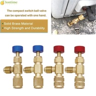 LONTIME Air Conditioning Valve, R410a R22 Copper Safety Valve Adapter, High quality Non-freezing han
