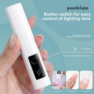 GUADALUPE Mini Nail Dryer Light, Quick Drying Single Finger LED Nail Lamp, Manicure Tool Equipment E