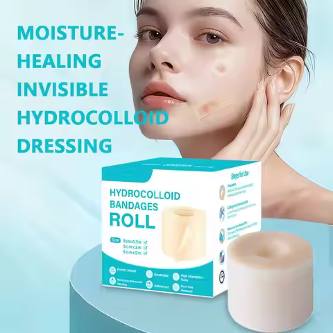 1 Roll 5X150cm Hydrocolloid Roll Invisible Hydrocolloid Dressing Self-Adhesive Bed Sore Bandages Wou
