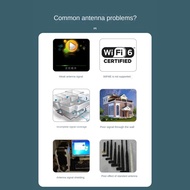 ReadyStock-Portable 2.4G/5G/6G WiFi 6E Antenna with Cable Indoor Wireless Antenna with Magnetic Bott