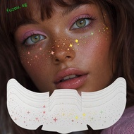 FUZOU 6 Sheets Glitter Freckles Stickers, Creative Heart Star Pattern Fake Freckles Stickers, Waterp