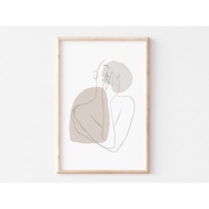 Tranh treo tường | Line art-Female Line Art Modern Minimalist 23 tranh canvas giá rẻ