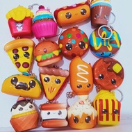 GANTUNGAN Squishy Keychain Fast Food Squishy Soft Stress Relief Children's Toy