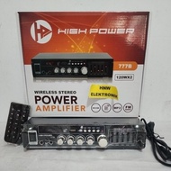 High Power 777B 120Wx2 120 watt x 2 Equalizer USB BLUETOOTH 777 B