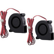 2-Pack 50mm x 15mm Blower Fan 12V 5015 Dual Ball Bearing DC Brushless Cooling Turbo Fan 2 Pin 39 inc