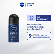 NIVEA MEN Deep Darkwood Deodorant Roll On 50ml / Antiperspirant / Ubat Ketiak