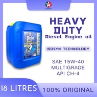Engine oil Caltex Delo MGX Gold SAE 15W-40 18 Liters Fully Synthetic Heavy duty diesel engine oil