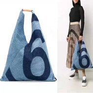 Maison Martin Margiela MM6 denim and triangle number 6 tote