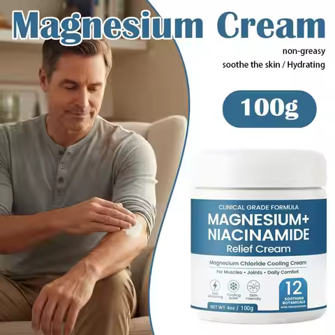 Magnesium Niacinamide Relief Cream Moisturizing Soothing Fast Absorbing Repair Skin Barrier for Join