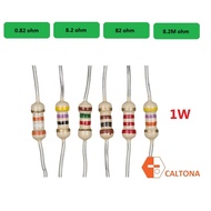 10pcs/pk Resistor 1W 0.82ohm, 8.2ohm, 82ohm, 8.2M ohm 5% Fixed Resistor