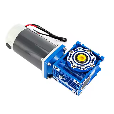 6w-300w Brush DC Electric Motor with NMRV30 50 63 75 90 Worm Gear Box with 12V/24V/48V 60mm-104mm DC