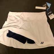 [全新有吊牌] YONEX 26185Y 2026年日本數量限定版 White Tennis Badminton Skirt with Navy Inner Shorts 網球裙 羽毛球裙 裙褲 白色