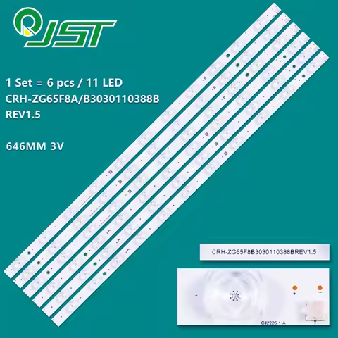 6pcs/Kit RTRU6527-US AA650UHD H65B7500 65DP200 CRH-ZG65F8A3030110388BREV1.5 CRH-ZG65F8B3030110388BRE