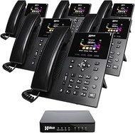 XBLUE QB1 System Bundle with 6 IP5g IP Phones Including Auto Attendant, Voicemail, Cell &amp; Remote Phone Extensions &amp; Call Recording