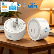 Smart Socket Smart WiFi Socket 2-Pin Flat Plug Ewelink APP US Plug Works with Alexa and Google Home 