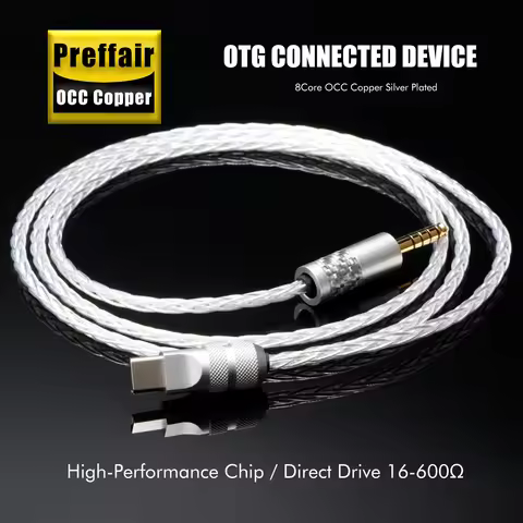 Preffair B＆W Px8 px7s2e USB-C to 3.5mm cable Bowers px8 headphone cable 4.4mm to type C pi7 px7 s2 h