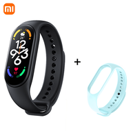Mi Band 7 สร้อยข้อมือสมาร์ท6สี AMOLED หน้าจอเลือดออกซิเจนติดตามการออกกำลังกายบลูทูธกันน้ำสมาร์ทวง