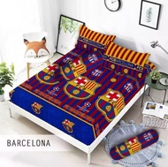 Sprei Motif Club Bola//Sprei Ukuran 180x200/160x200/120x200//Sprei Bahan Katun CVC//Sprei Untuk Kasu