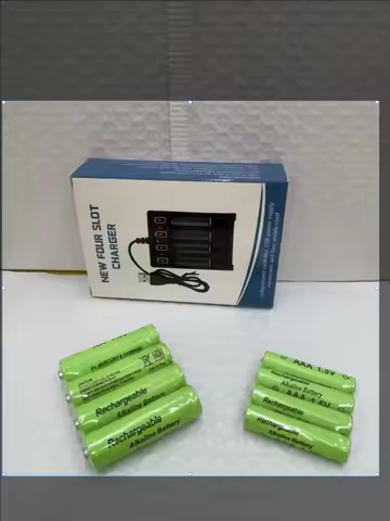 Original Rechargeable Battery 1.5V AA9800mAh+AAA8800mAh+Charger for Computer Clock Radio Video Game 