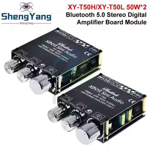 XY-T50H XY-T50L TPA3116D2 2x50W Bluetooth 5.0 Subwoofer HIFI Speaker Dual Channel Digital Audio Powe