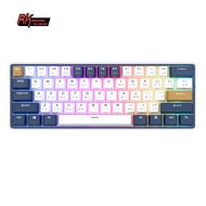 RK61Plus RK ROYAL KLUDGE คีย์บอร์ดแบบกลไกไร้สายแบบถอดเปลี่ยนได้/มีสายบลูทูธ2.4G USB C RGB คีย์บอร์ดเ