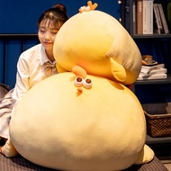 30cm-70cm Squishy Yellow Big Lying Chick Doll Stuffed Fatty Soft Chicken Animal Plush Toy Elastic Pillow Cuddly Baby Toy Comforting Gift