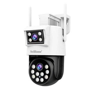 SriHome SH048 Dual Lens CCTV Wifi IP Camera Wireless 1080P FHD Two Video Record Phone Live View , Ni