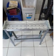 Galvalum High Leg Satay Grill + Bamboo Fan ||