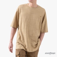 GALLOP : เสื้อยืดผ้าสลาฟ Slub-Oversized ผู้ชาย รุ่น GT9164 สี Warm Brown น้ำตาล / ราคาปกติ 1590.-