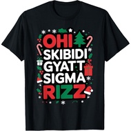 Ohio Skibidi Gyatt Sigma Rizz Gen Alpha Xmas Christmas Party T-Shirt