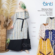 Dress muslim motif bunga modis