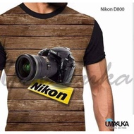 Nikon-D800 Camera Fullprint 3d T-Shirt