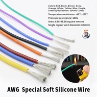 High Temperature Resistant Silicone Wire  20AWG-14AWG Aviation Model Silicone Wire Specially Soft An