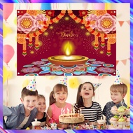 [buy]Happy Diwali Backdrop Banner Vibrant Color Create Atmosphere Festive Photo Decoration Banner for Diwali Parties Celebrations