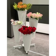 [48H Shipping] Large Flower Shop Multi-layer Flower Stand Flower Shop Shelves Wrought Iron Flower St